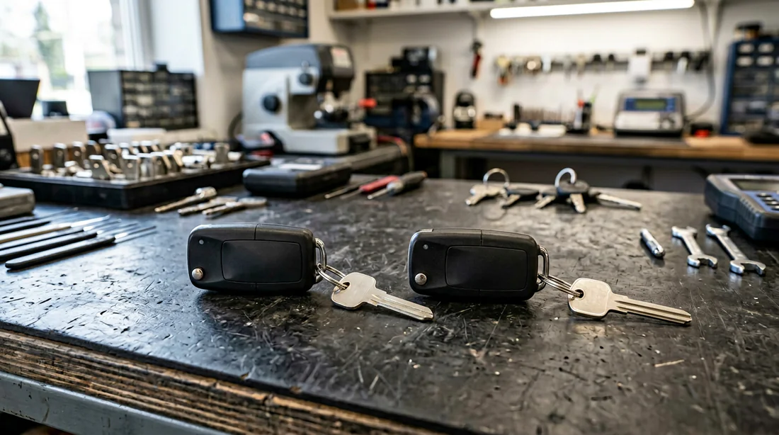 Utilisation de la clé mécanique de secours pour ouvrir la portière d'une Peugeot 308